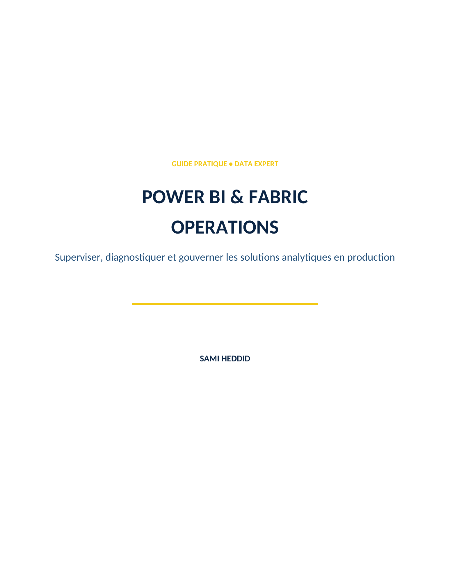 Couverture Power BI & Fabric Operations